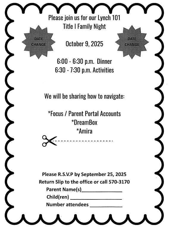  Date change to October 9